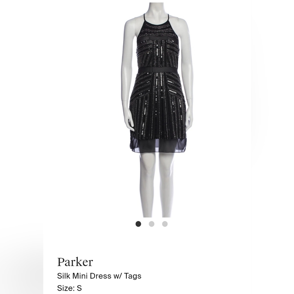 Formal Silk Beaded Dress By Parker